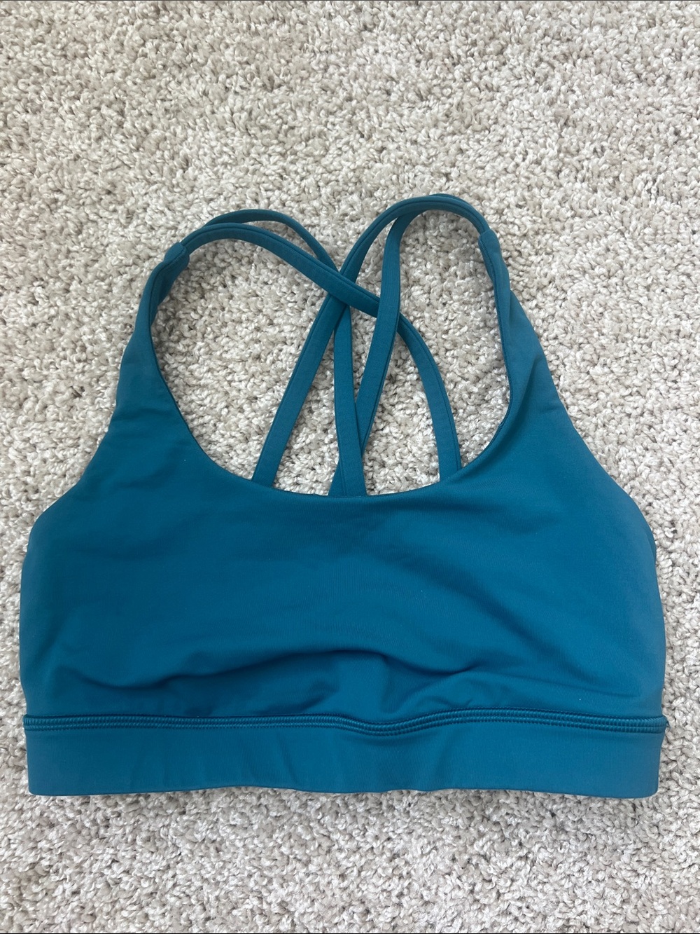 lululemon athletica Teal Cross-Back Sports Bra